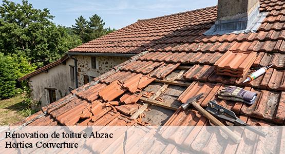 Rénovation de toiture  abzac-16500 Hortica Couverture