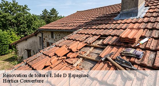 Rénovation de toiture  l-isle-d-espagnac-16340 Hortica Couverture