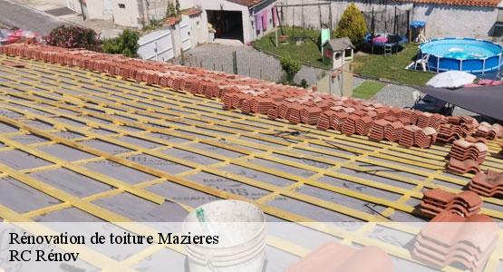 Rénovation de toiture mazieres-16270 RC Rénov