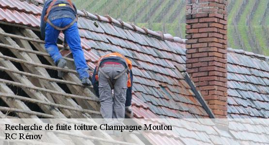 Recherche de fuite toiture champagne-mouton-16350 RC Rénov