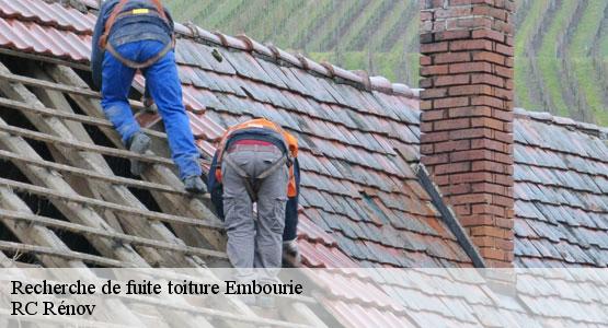 Recherche de fuite toiture  embourie-16240 RC Rénov