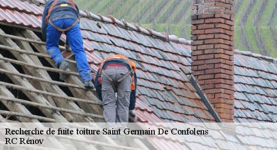 Recherche de fuite toiture  saint-germain-de-confolens-16500 RC Rénov