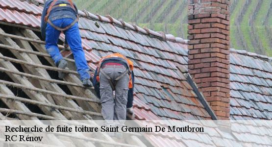 Recherche de fuite toiture  saint-germain-de-montbron-16380 RC Rénov