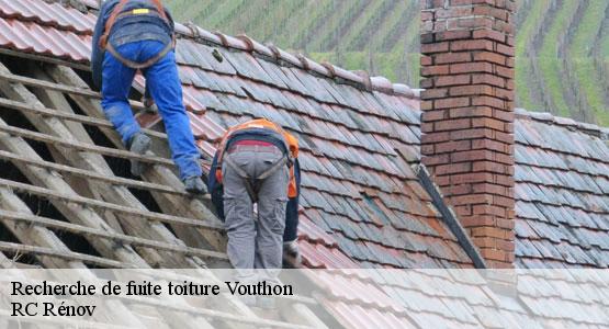 Recherche de fuite toiture  vouthon-16220 RC Rénov