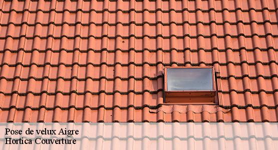 Pose de velux  aigre-16140 Hortica Couverture