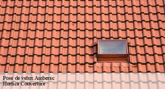 Pose de velux  amberac-16140 Hortica Couverture