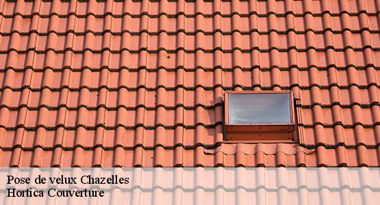 Pose de velux  chazelles-16380 Hortica Couverture
