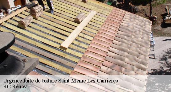 Urgence fuite de toiture saint-meme-les-carrieres-16720 RC Rénov