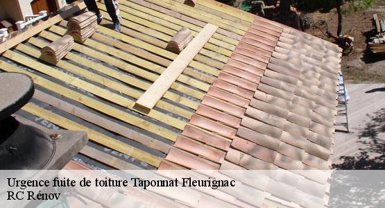 Urgence fuite de toiture taponnat-fleurignac-16110 RC Rénov