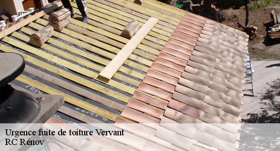 Urgence fuite de toiture  vervant-16330 RC Rénov
