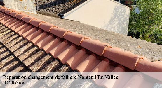 Réparation changement de faitière nanteuil-en-vallee-16700 RC Rénov