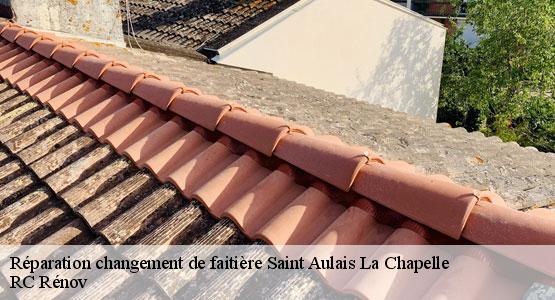 Réparation changement de faitière saint-aulais-la-chapelle-16300 RC Rénov
