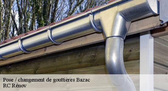 Pose / changement de gouttières bazac-16210 RC Rénov
