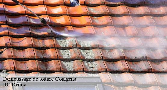 Demoussage de toiture  coulgens-16560 RC Rénov