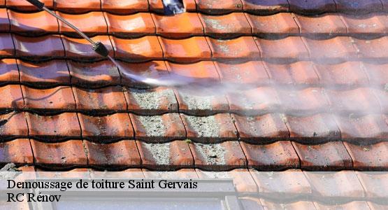 Demoussage de toiture  saint-gervais-16700 RC Rénov